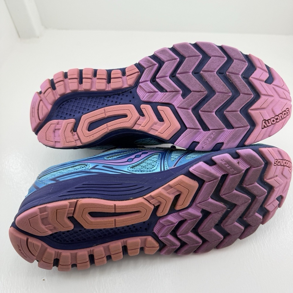 Saucony Guide 9 Womens Size 8 Blue Purple Running Shoes Sneakers S10295-5 Everun - Picture 10 of 13
